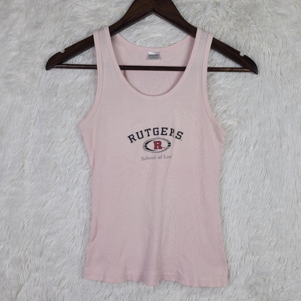 Rutgers University Jansport Womens Small Pink Tank College Academia